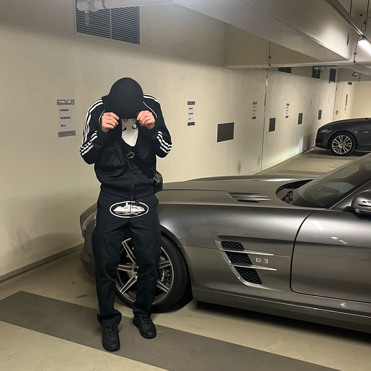 Corteiz 5 Starz Black Guerillaz Cargo Pant