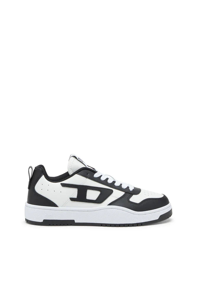Diesel Mens S-Ukiyo V2 Low Black And White Sneaker