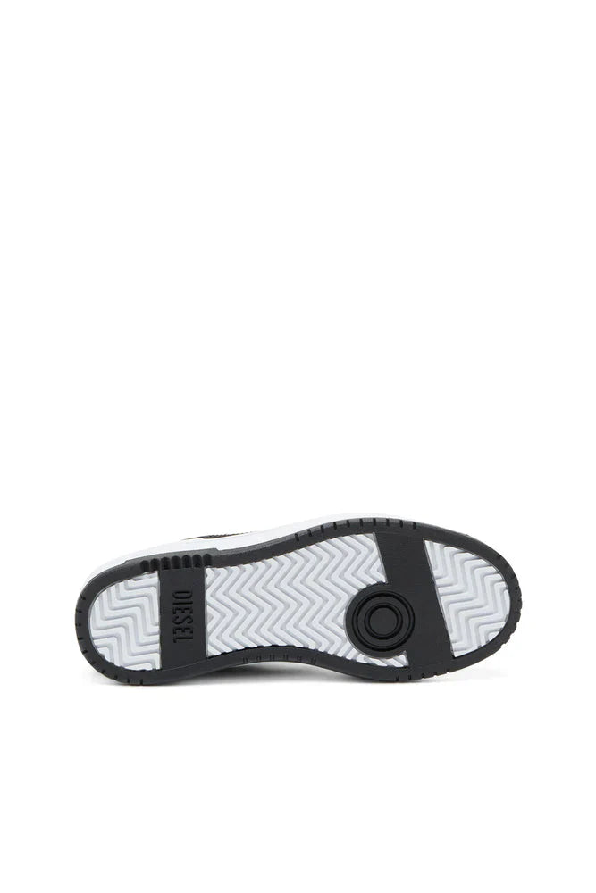 Diesel Mens S-Ukiyo V2 Low Black And White Sneaker