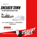 1x Adidas Samba Low and 1x Nike AirForce 1 Sneaker - Student Combo Sale