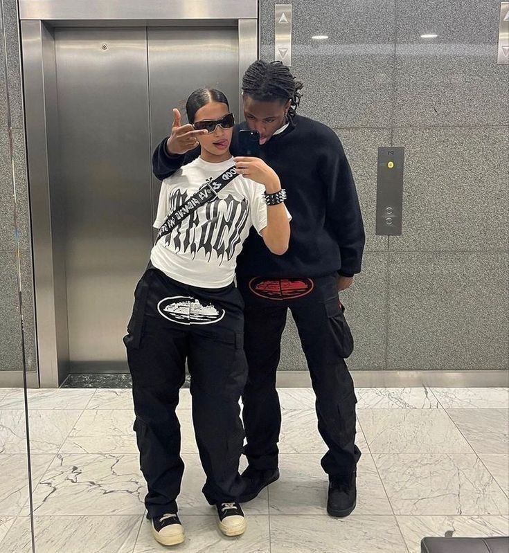 Corteiz 5 Starz Black Guerillaz Cargo Pant