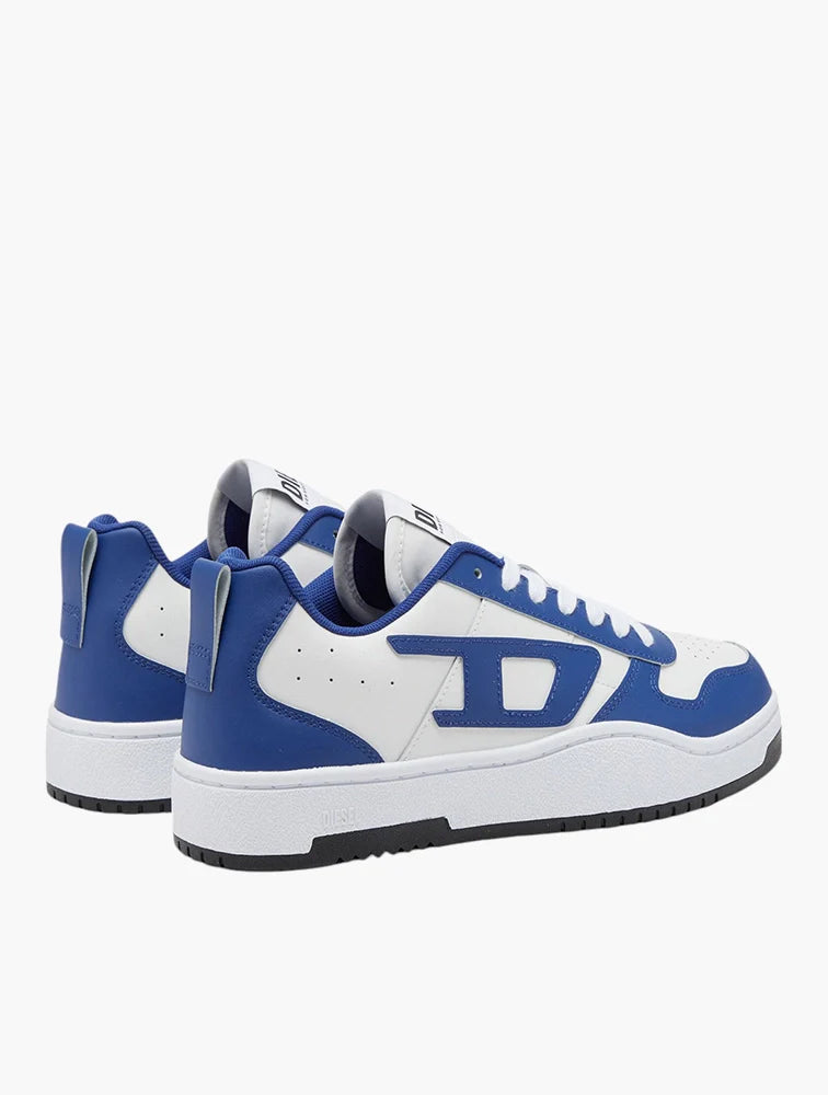 Diesel Mens S-Ukiyo V2 Low Blue And White Sneaker
