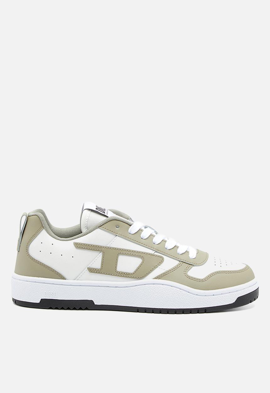 Diesel Mens S-Ukiyo V2 Low Brown and Creme Sneaker