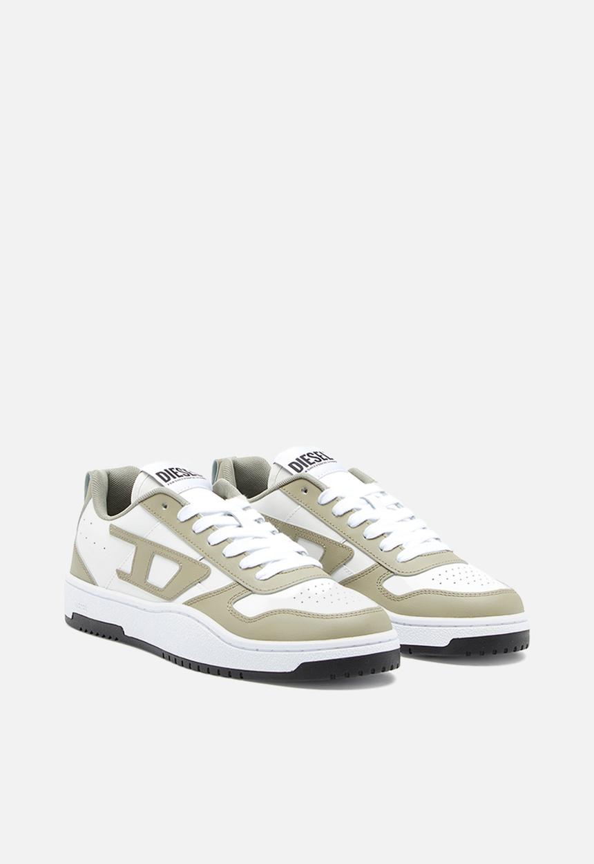 Diesel Mens S-Ukiyo V2 Low Brown and Creme Sneaker