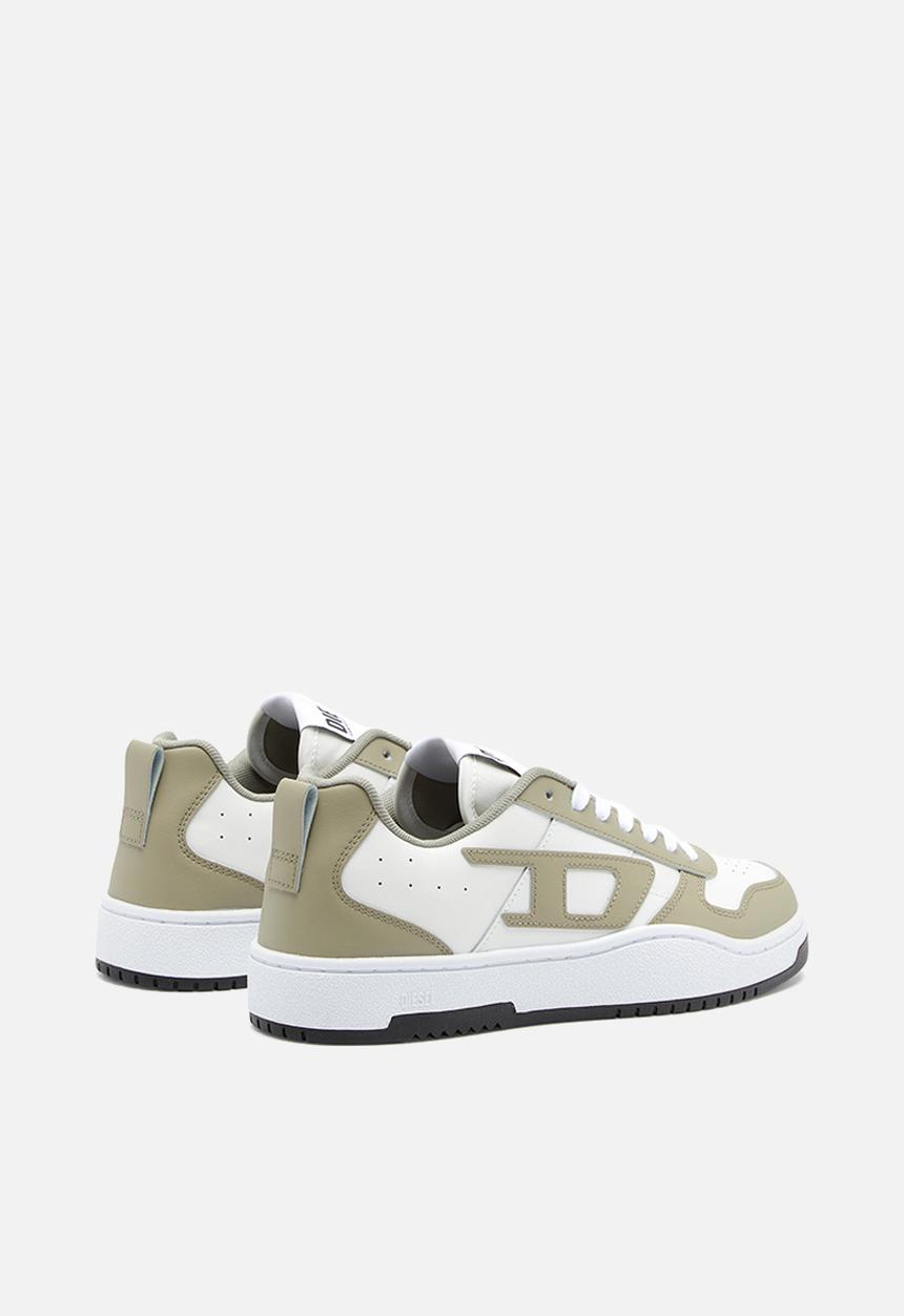 Diesel Mens S-Ukiyo V2 Low Brown and Creme Sneaker